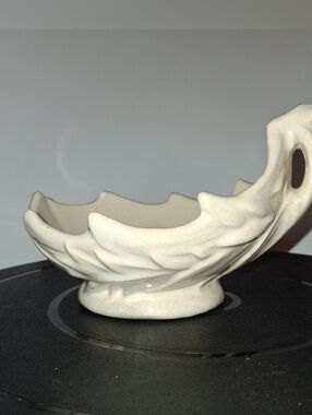 Vintage Cream Ceramic Decorative Candle Holder - Elegant Home Art Accent